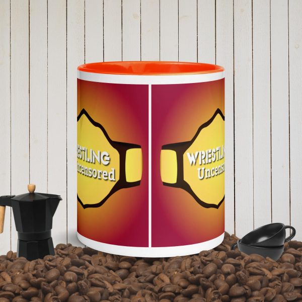 white ceramic mug with color inside orange 11 oz front 652c16180ee72