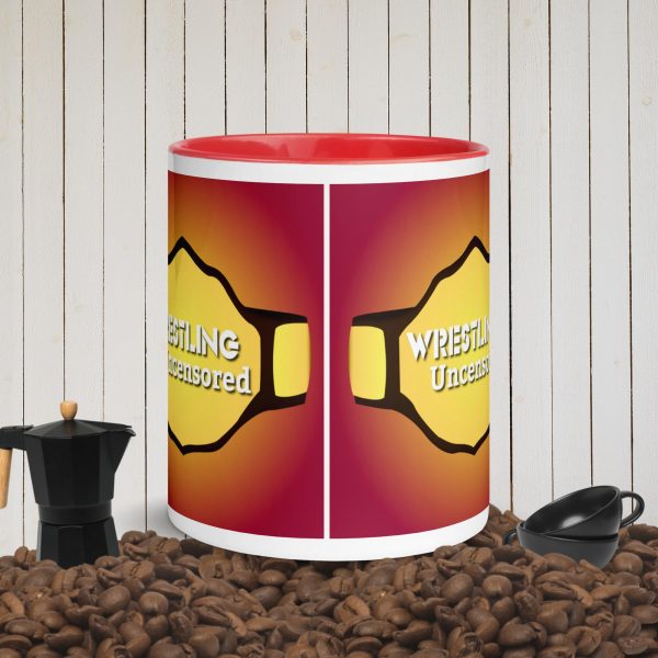 white ceramic mug with color inside red 11 oz front 652c16180a336