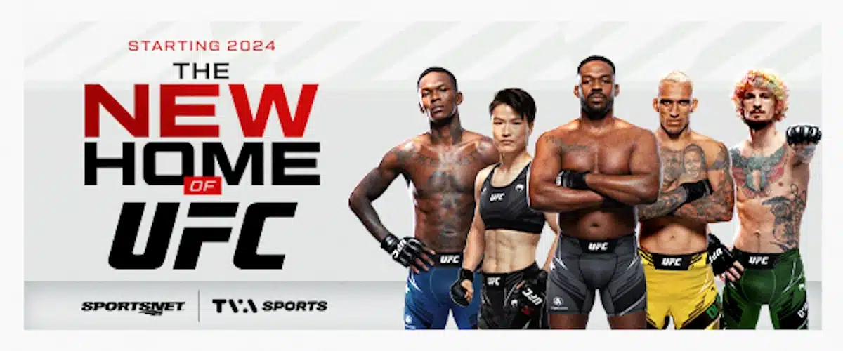 UFC Moves to Sportsnet From Bell Media (TSN, RDS)