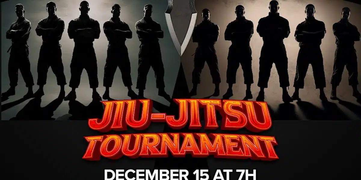 Poster for the Montreal Quintet Jiu-Jitsu Tournament on Dec 15 2023