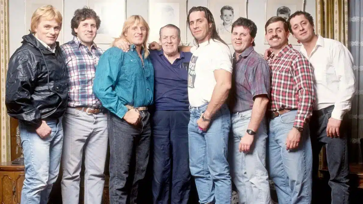 Photo of the Hart wrestling family