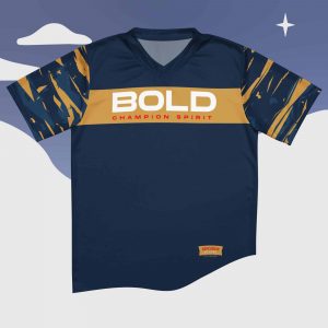 Front view of the Bold Champion Spirit Unisex Sports Jersey