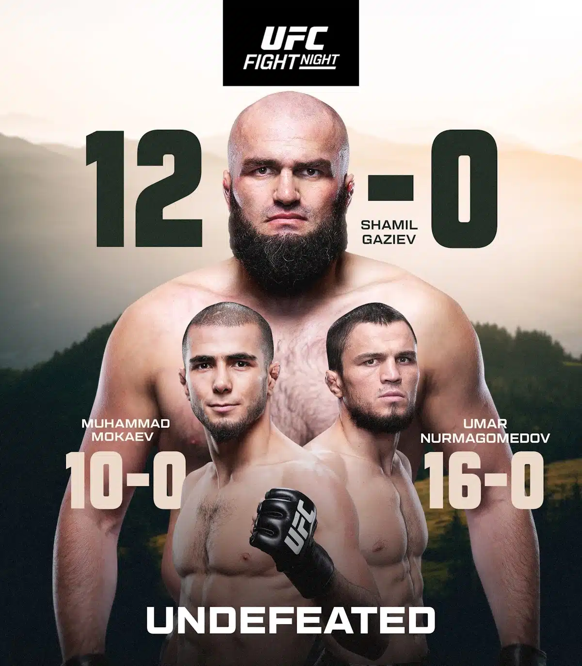 Shamil Gaziev Is Undefeated Poster For Ufc Vegas 87