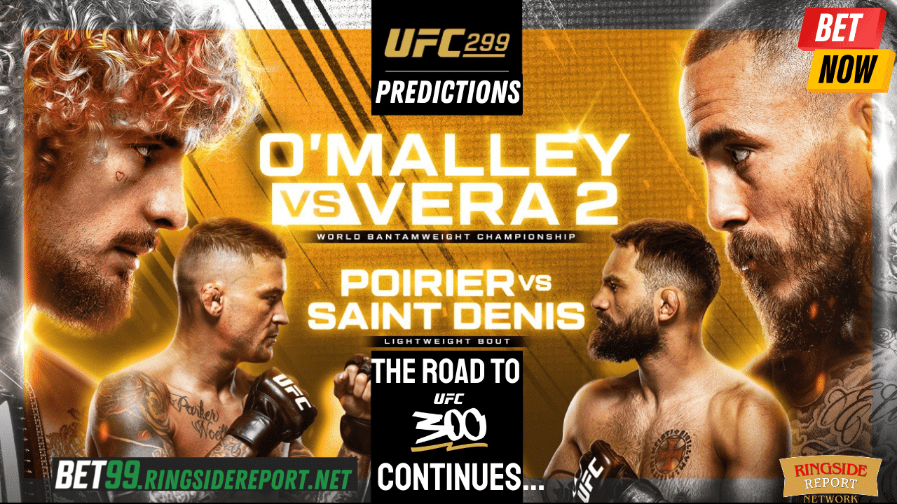 Ufc 299 Preview Thumbnail Images Featuring The Four Fighters In The Main And Co-Main Eventd