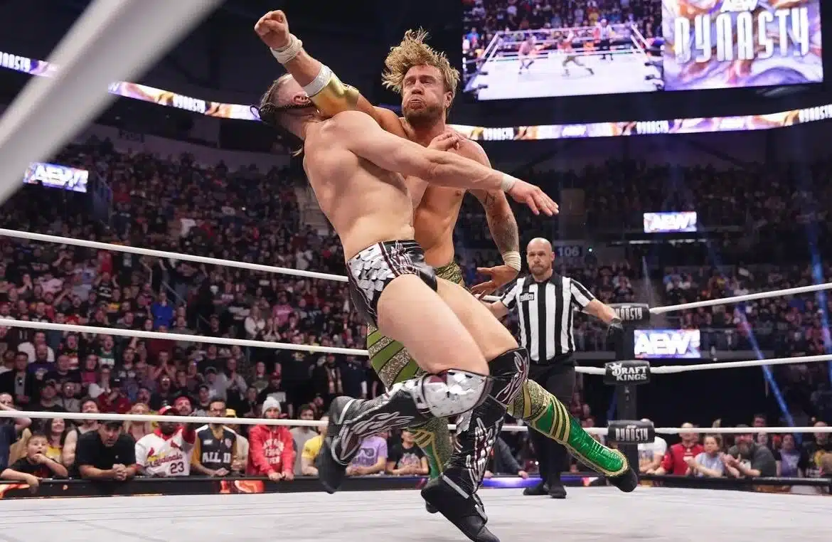 Bryan Danielson and Will Ospreay in the AEW Dynasty 2024 ring