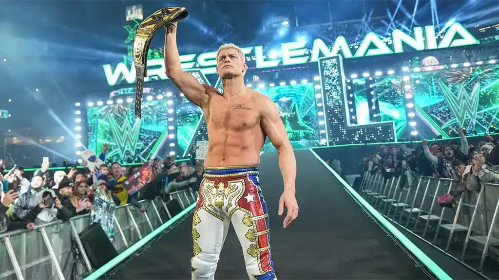 Cody Rhodes Seen Here With The Wwe Championship Belt After Defeating Roman Reigns At Wrestlemania Xl