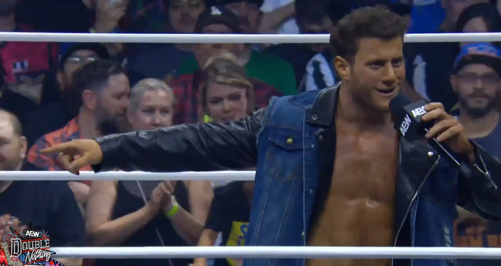 MJF shocks everyone by entering the ring at AEW’s Double or Nothing Pay-Per-View