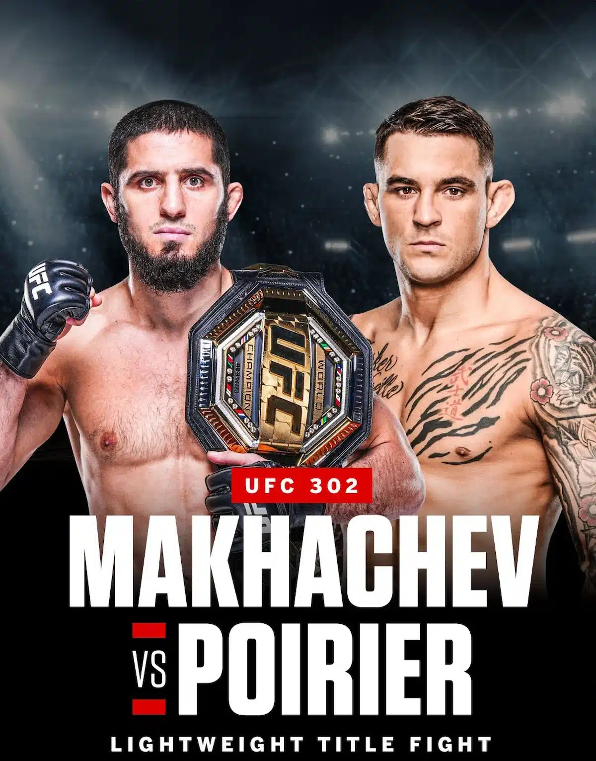 UFC 302 Makhachev-vs-Poirier poster
