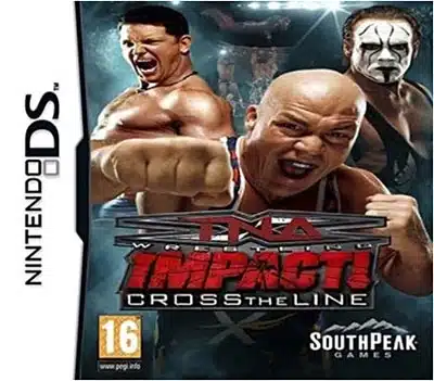 Box for the Nintendo DS version of TNA Impact: Cross The Line