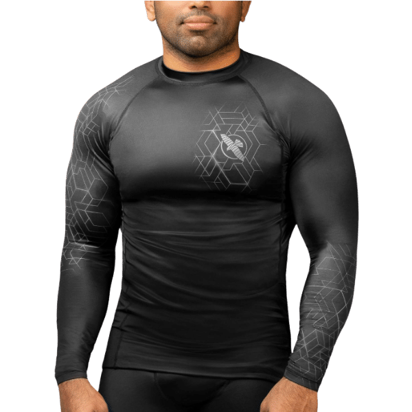 Best MMA Rash Guards for Ultimate Comfort and Protection 2 Hayabusa Geo Long Sleeve Jiu Jitsu Rash Guard