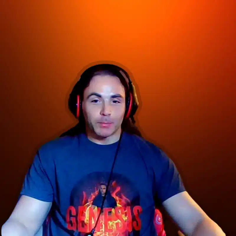 Genesis Johnny North on an orange background Genesis Johnny North On An Orange Background