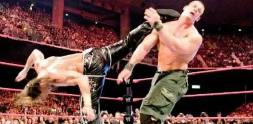 Finishers: Signature Moves Explained 1 Shawn Michaels Applies Sweet Chin Music To John Cena