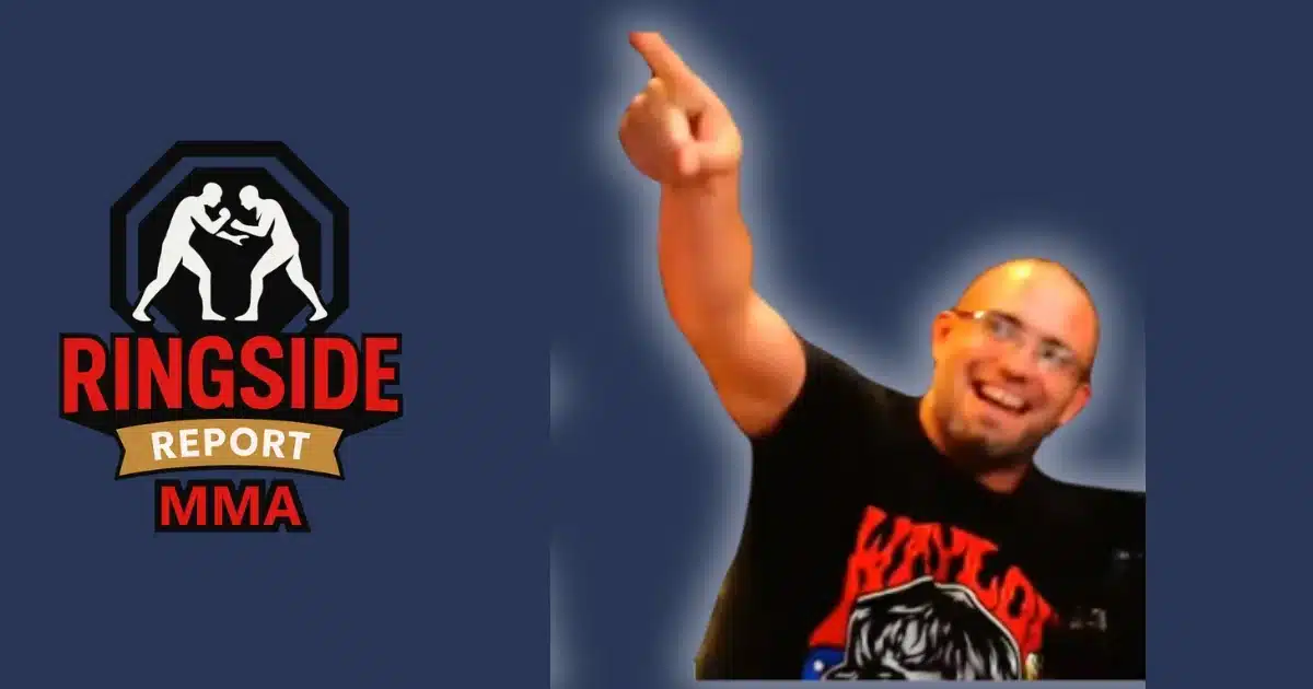 Fred Garcia With The Ringside Report Mma Logo