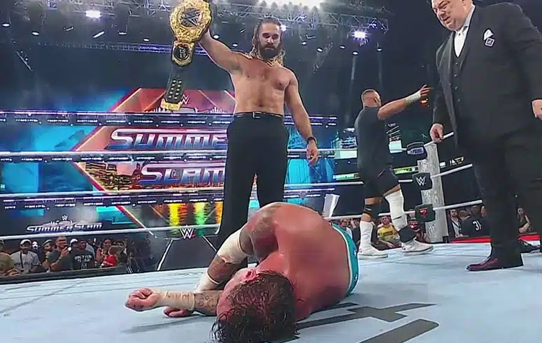 Seth Rollins Cashes In And Beats Cm Punk At Summerslam 2025