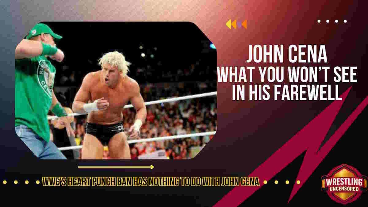 The heart punch was sold as literally stopping your opponent's heart. That's why WWE banned it decades ago — and why you won't see it in Cena's farewell tour