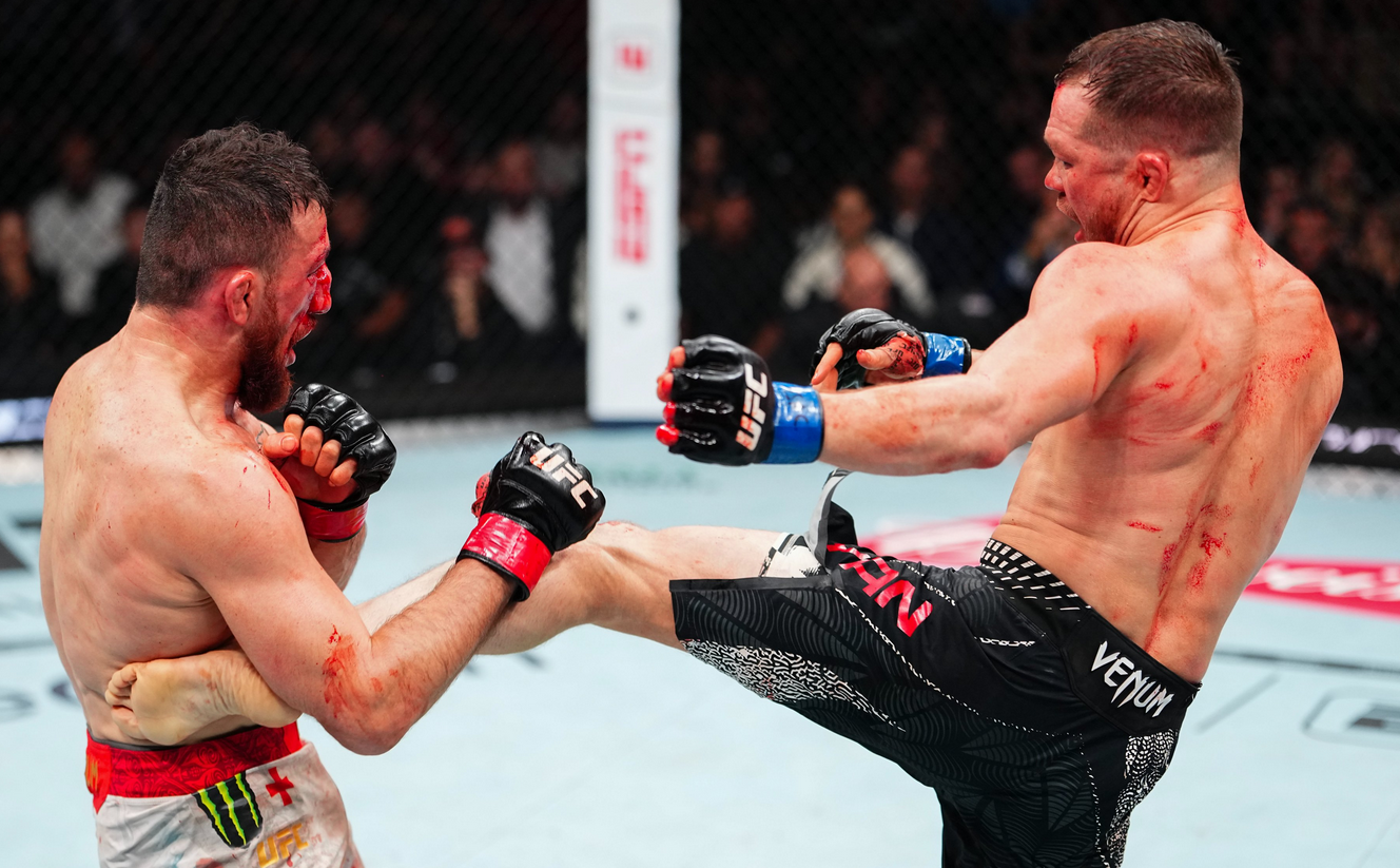 Yans Striking Proved Too Sharp Too Powerful And Too Precise. His Jab Transformed Dvalishvilis Face Into A Bloody Mess.