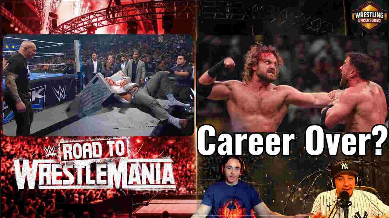 Wrestlemania 42:Wrestling match highlights and dramatic moments.