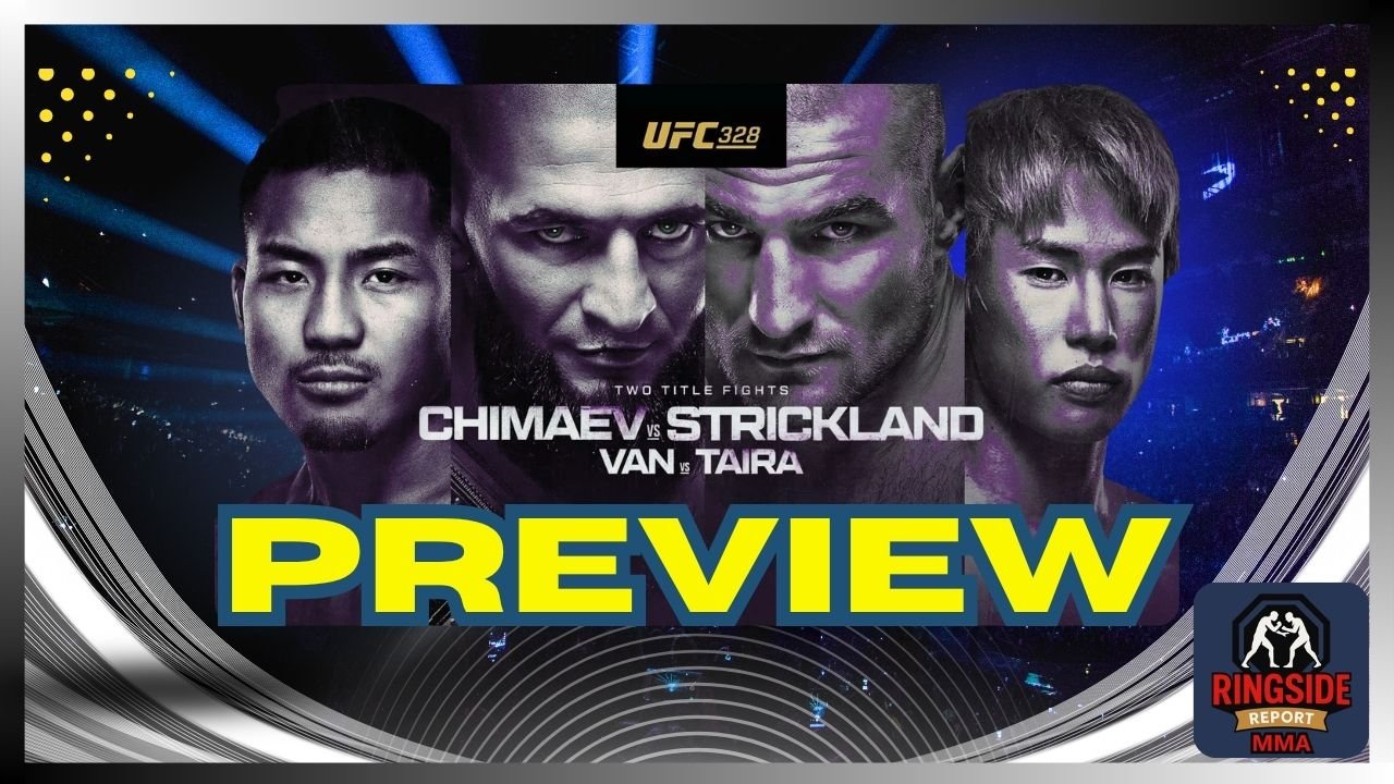 UFC 328 fight preview graphic