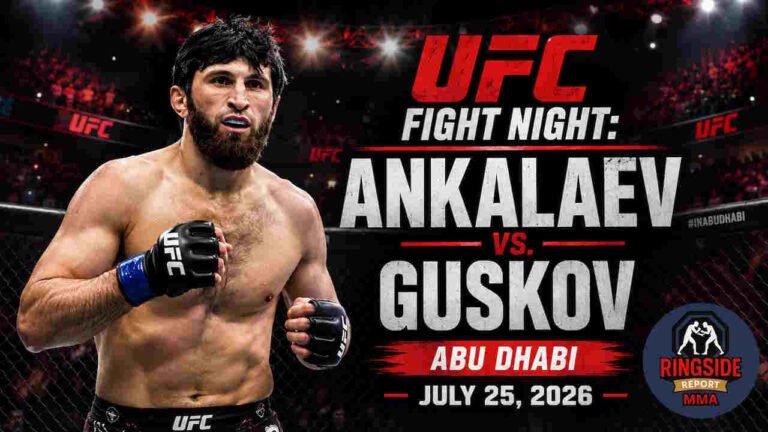 Magomed Ankalaev Promotional Graphic For Ufc Fight Night: Ankalaev Vs. Guskov In Abu Dhabi