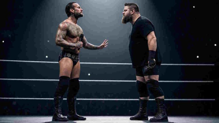 Cm Punk Promo Standoff — Cm Punk And Kevin Owens Face To Face In The Ring On Smackdown